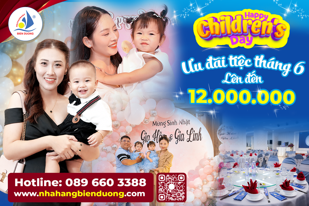 🎉 𝐇𝐀𝐏𝐏𝐘 𝐂𝐇𝐈𝐋𝐃𝐑𝐄𝐍’𝐒 𝐃𝐀𝐘  - ƯU ĐÃI ĐẶT TIỆC QUỐC TẾ THIẾU NHI