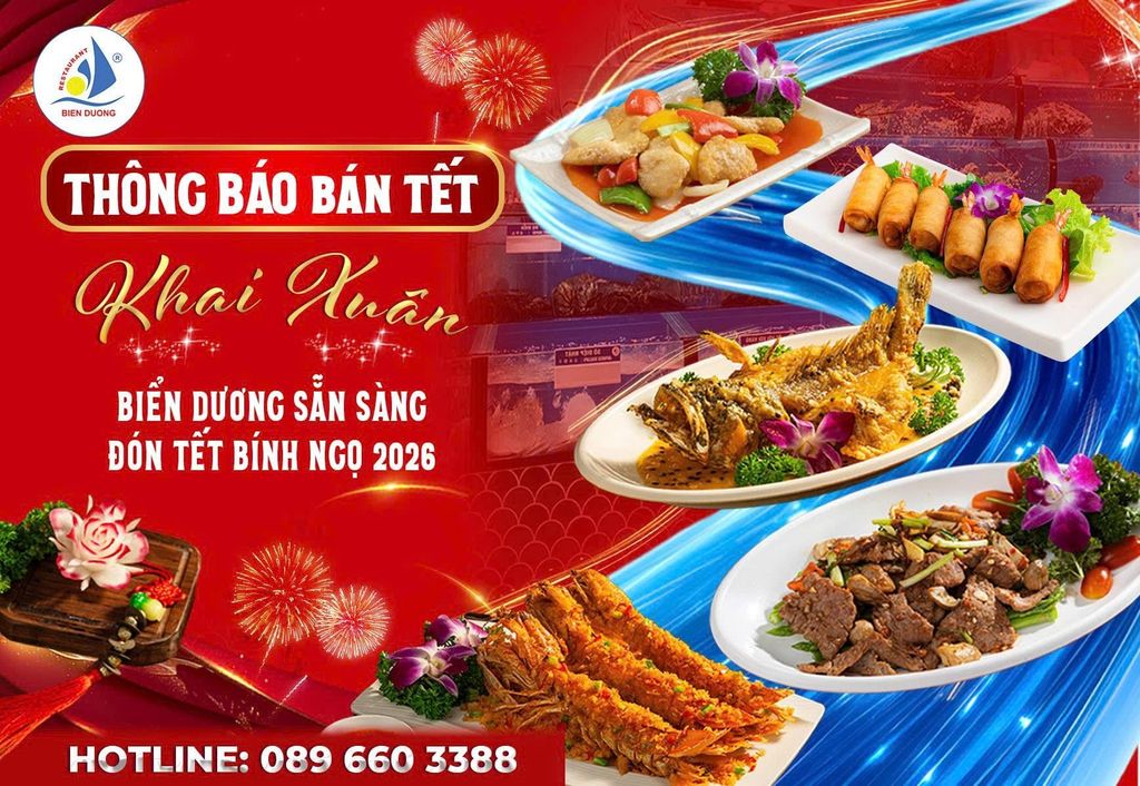 NHÀ HÀNG BIỂN DƯƠNG PHỤC VỤ XUYÊN TẾT 2026