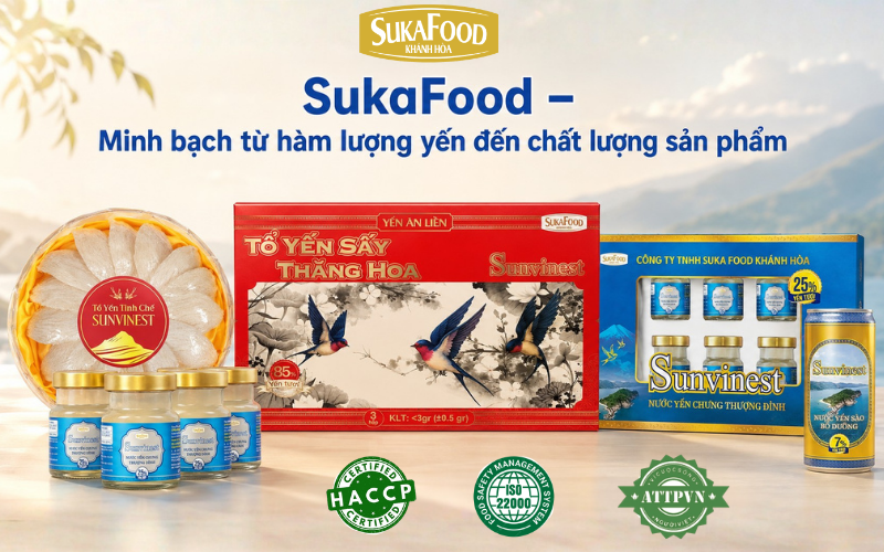 Yến sào Khánh Hòa Sukafood