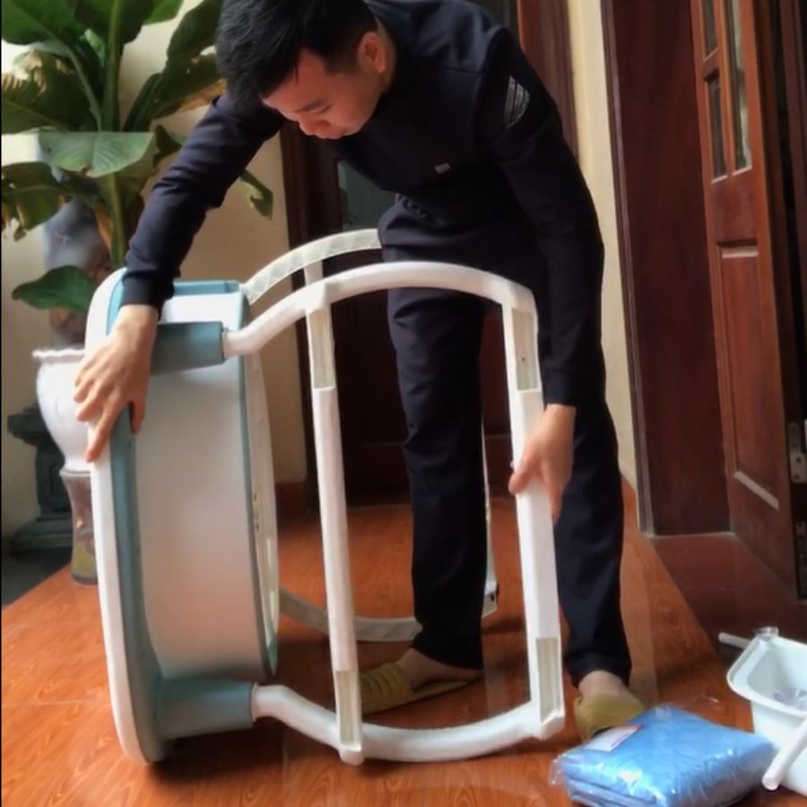 Hướng Dẫn Sử Dụng Bồn Tắm Gấp Gọn Tròn Nhựa Minh Anh Smart Home