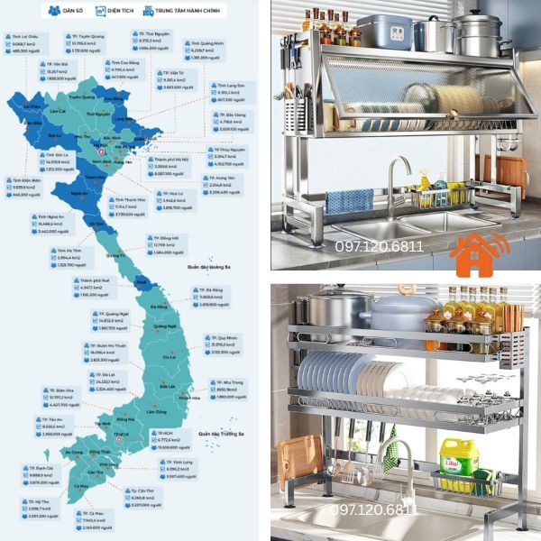 Kệ Để Chén Bát Trên Bồn Rửa: Mua Ở Đâu Tốt Nhất 34 Tỉnh Thành (Giao Hàng Miễn Phí)