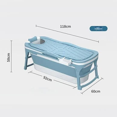 Bồn tắm gấp gọn dài 118cm