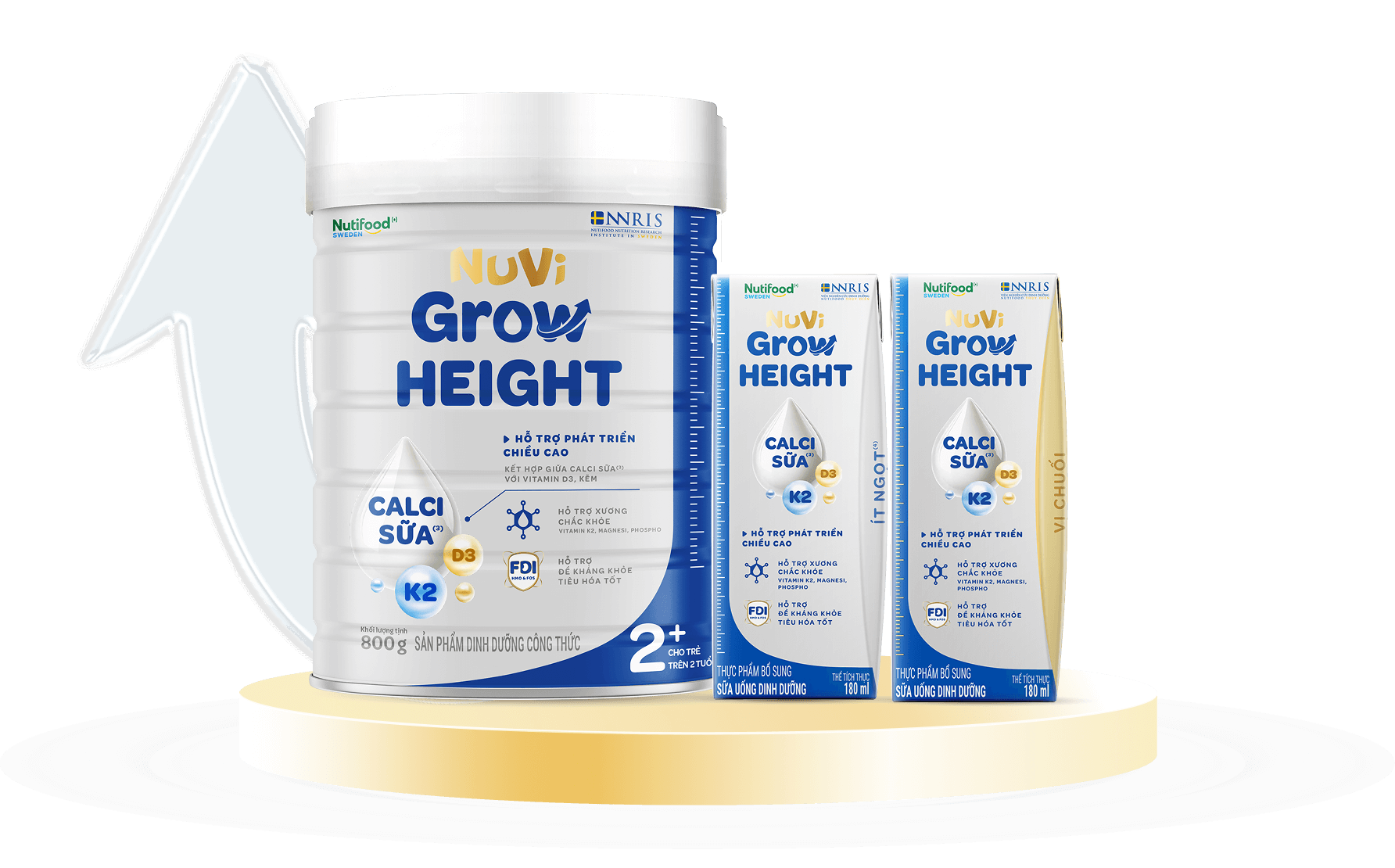 Nhóm dưỡng chất Calci sữa, Vitamin D3, Kẽm và <br/>nhóm dưỡng chất Vitamin K2, Magnesi, Phospho.