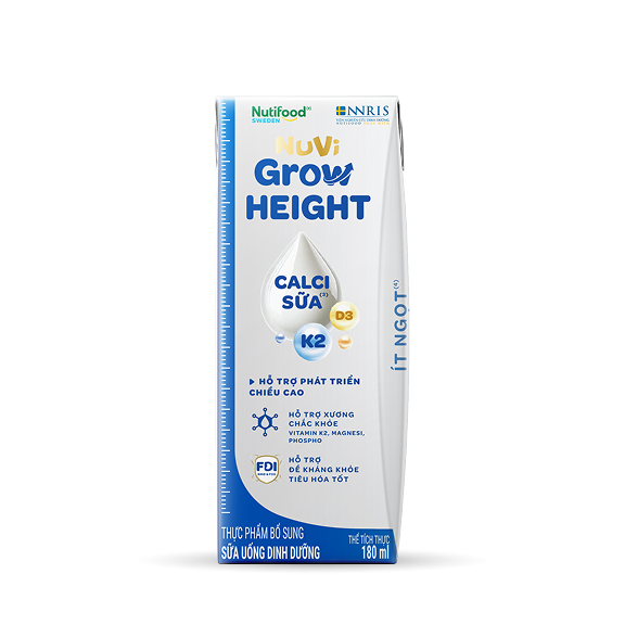 Sữa pha sẵn ít ngọt 180ml