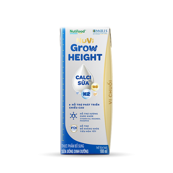 Sữa pha sẵn vị chuối 180ml