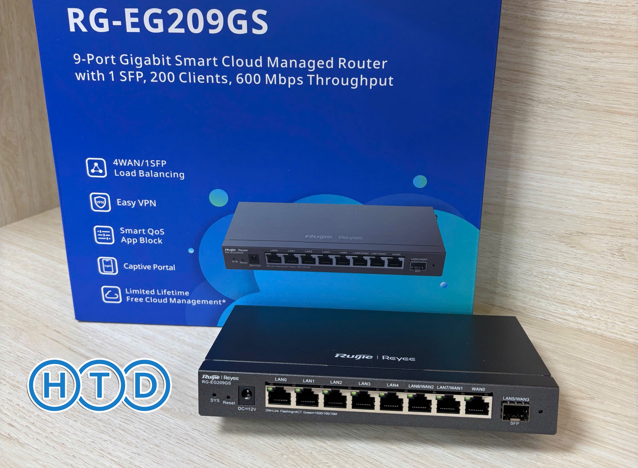 Router Ruijie Reyee RG-EG209GS – Đánh Giá Chi Tiết, Thông Số & Tính Nă