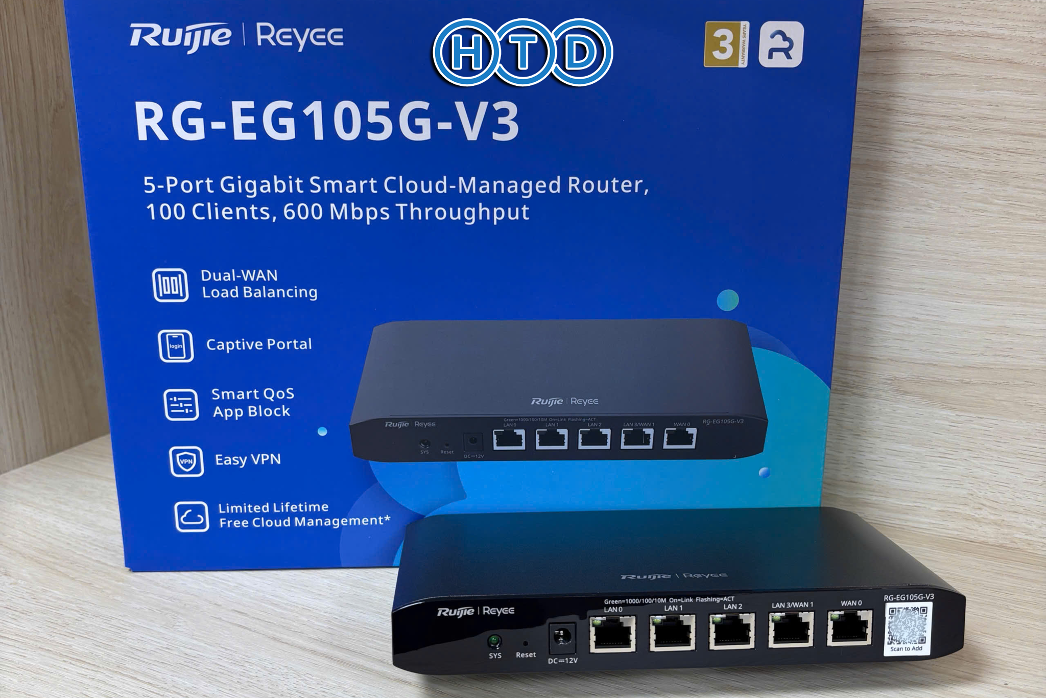 Đánh giá Router Ruijie Reyee RG-EG105G-V3 chi tiết