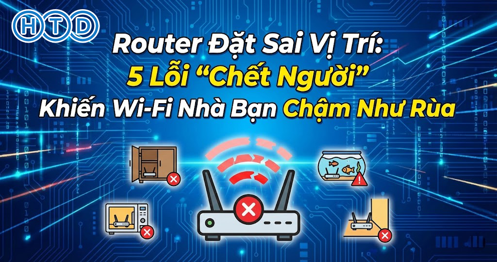 Router đặt sai vị trí: 5 lỗi phổ biến