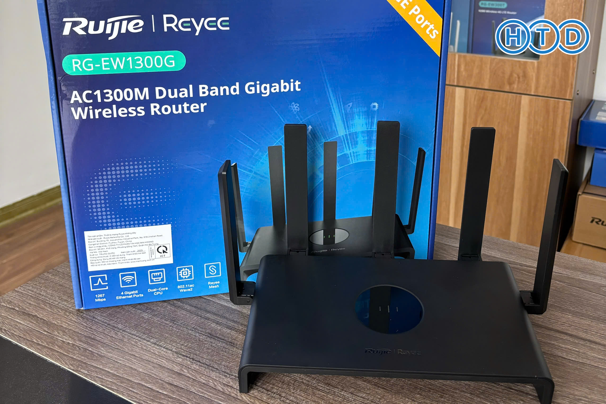 Đánh giá router Ruijie Reyee RG-EW1300G: Wi-Fi 5 AC1300 ổn định, dễ dù