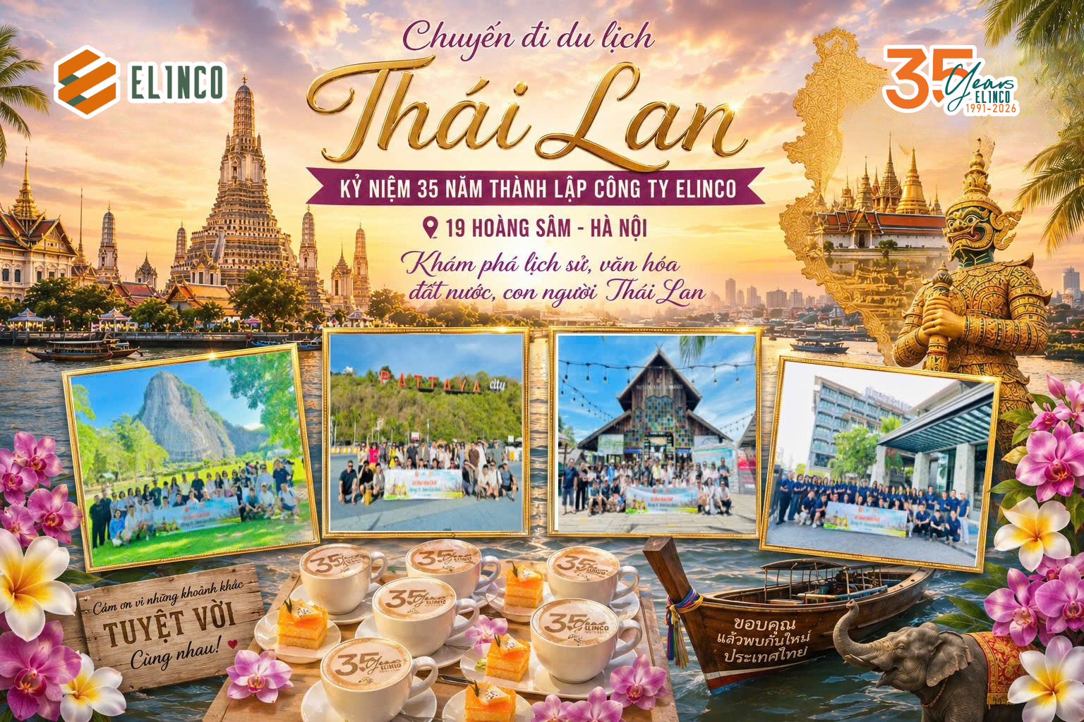 HÀNH TRÌNH KHÁM PHÁ THÁI LAN - CHUYẾN ĐI GẮN KẾT CỦA ĐẠI GIA ĐÌNH ELINCO