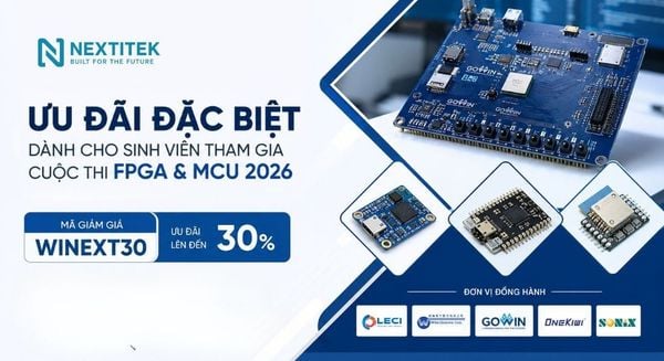 Ưu Đãi Đặc Biệt Dành Cho Sinh Viên Tham Gia Cuộc Thi FPGA & MCU 2026