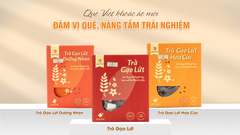 Quê Việt thông báo thay đổi bao bì mới dòng Trà Gạo Lứt
