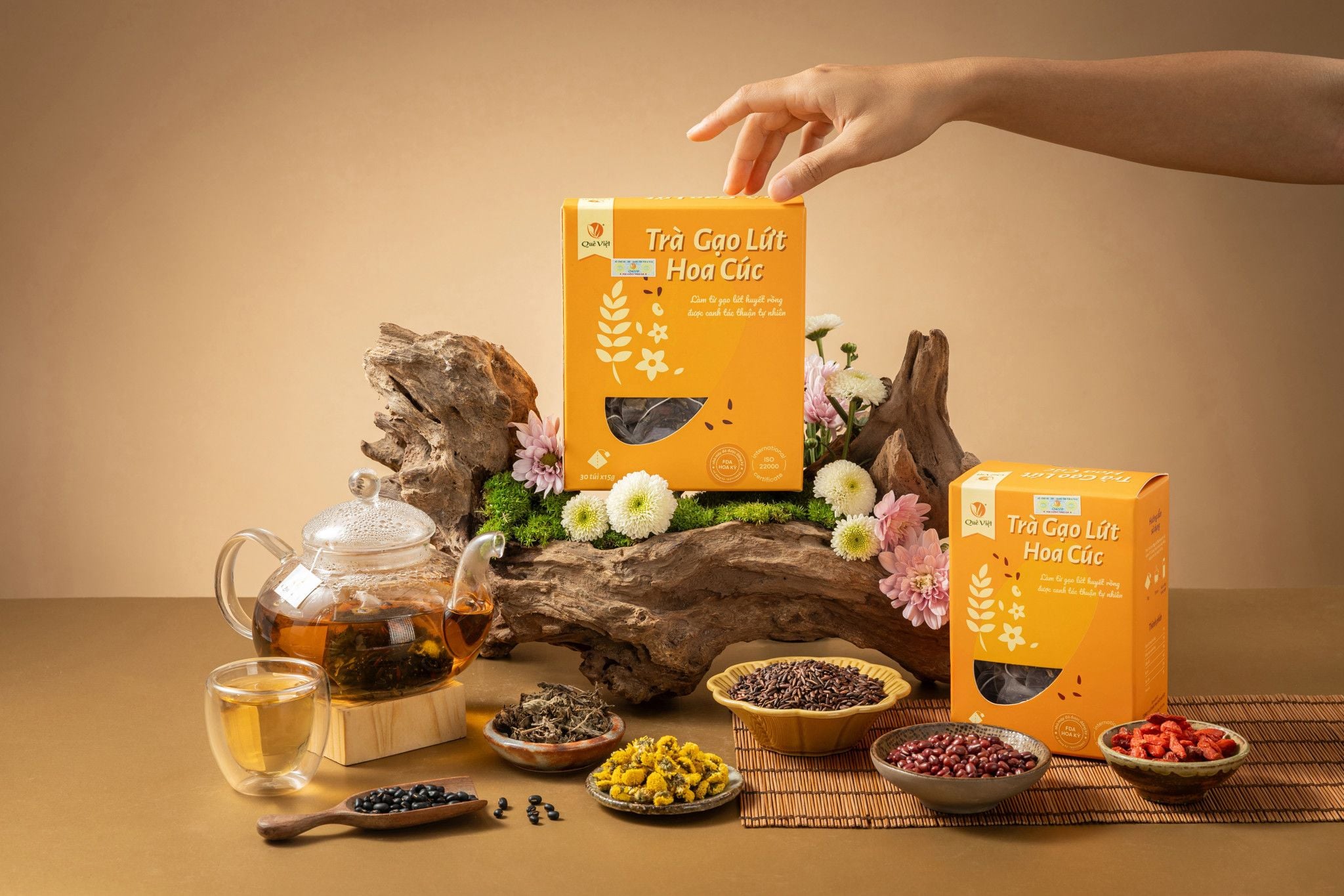 Trà Gạo Lứt Quê Việt