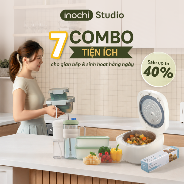 Tiết kiệm đến 40% với 7 combo gia dụng thiết yếu tại Inochi Studio