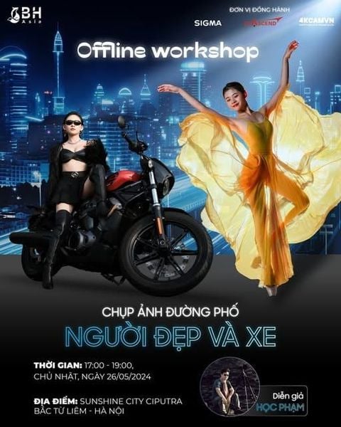 Offline Workshop: Chụp ảnh đường phố – Người đẹp & xe