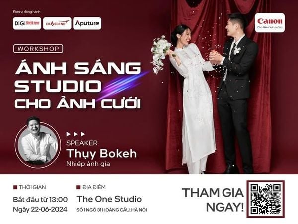 Workshop “Ánh sáng studio cho ảnh cưới” cùng nhiếp ảnh gia Thụy Bokeh