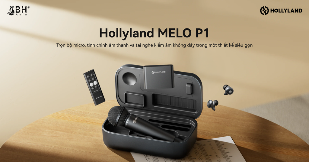 [MỚI] Hollyland MELO P1 - Phòng thu không dây cho creator và nghệ sĩ biểu diễn