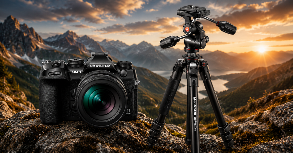 Hướng dẫn setup quay video với chân máy Manfrotto và OM System cho travel creator