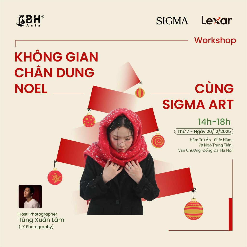 Workshop “Không gian chân dung Noel cùng Sigma Art