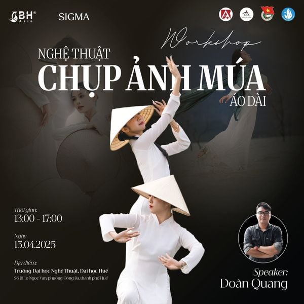 Workshop “Nghệ thuật chụp ảnh múa với áo dài” dành riêng cho sinh viên Trường Đại học Nghệ thuật Huế