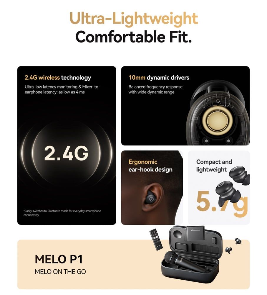 Hollyland MELO P1 True Wireless In-Ear Monitors