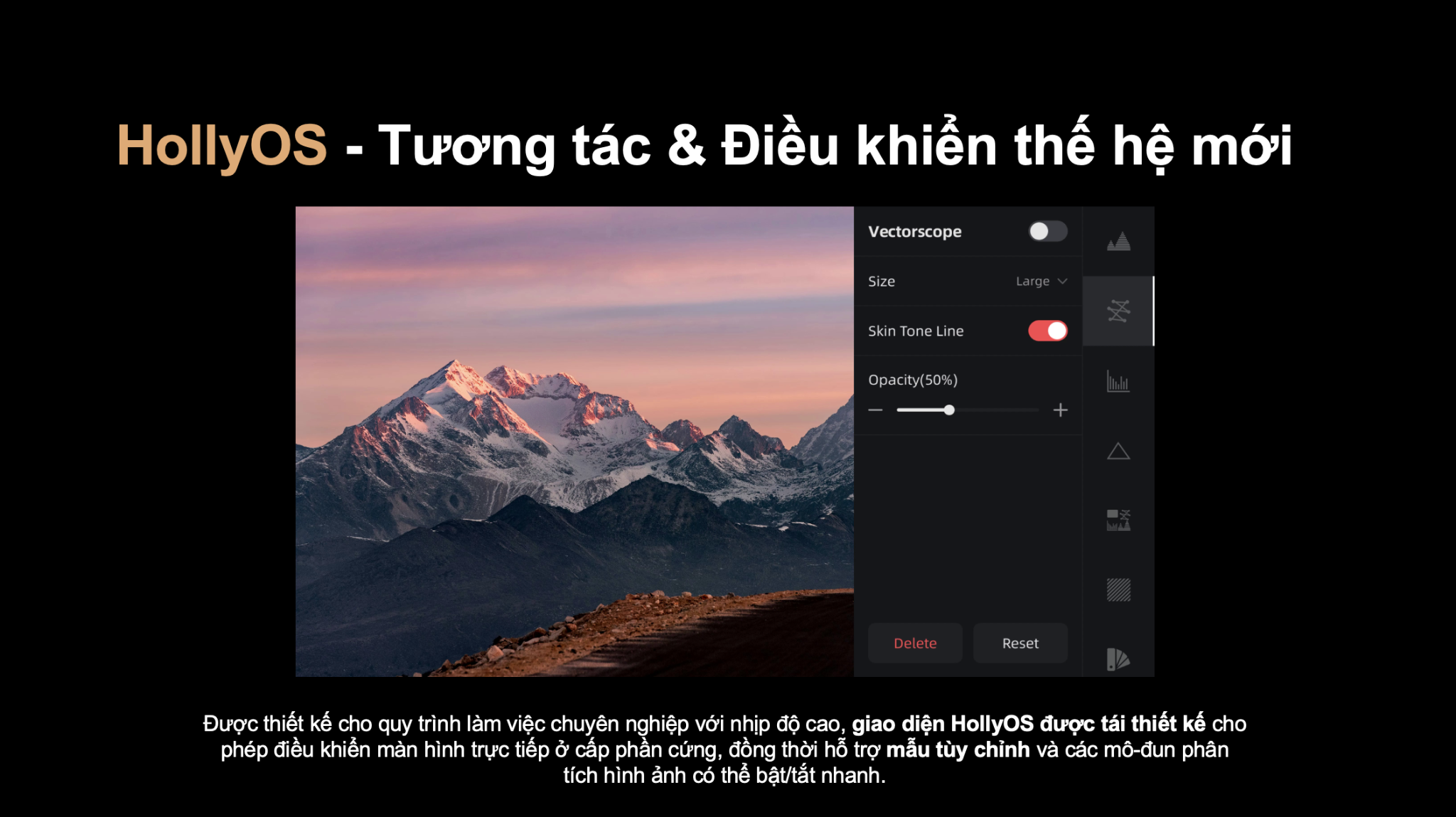 HollyOS – Điều khiển hình ảnh nhanh và trực quan