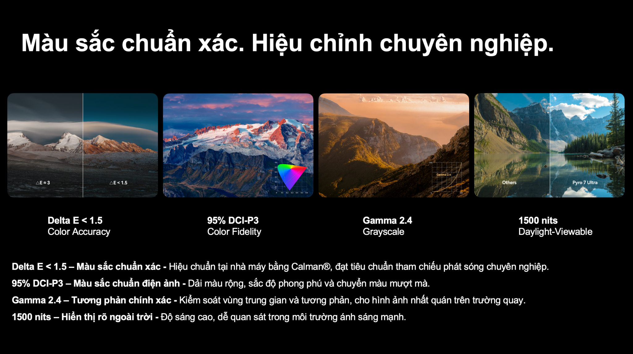 Màu sắc chuẩn xác – Hiệu chỉnh dành cho chuyên gia