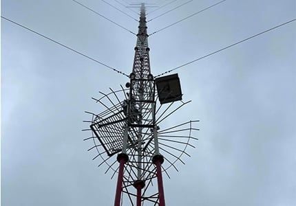 Cột đo gió 140m - Nhà máy điện gió Lộc Bình - Phabarco