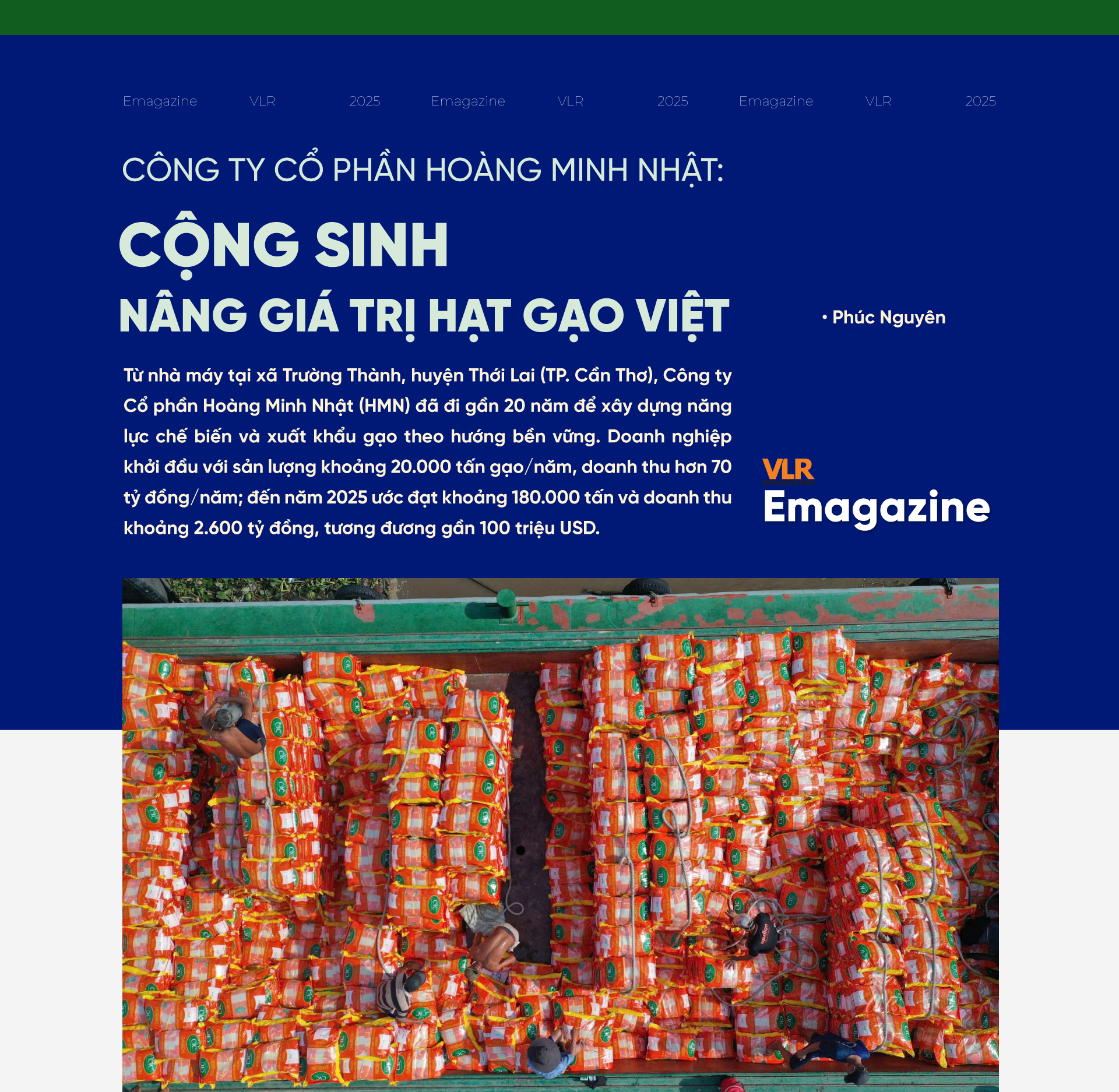 Công ty Cổ phần Hoàng Minh Nhật: Cộng sinh nâng giá trị hạt gạo Việt