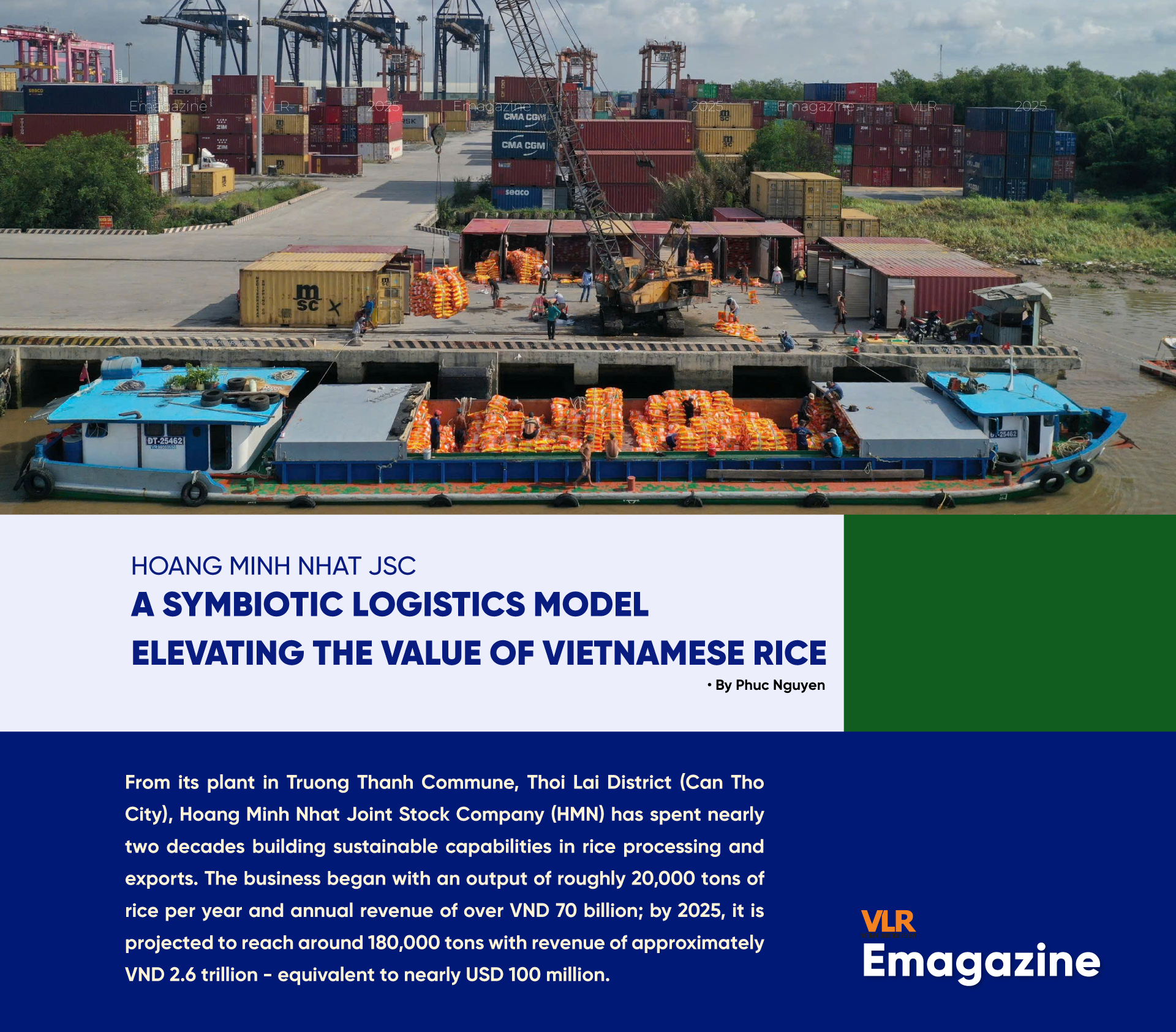 Hoang Minh Nhat JSC: A Symbiotic Logistics Model Elevating the Value of Vietnamese Rice