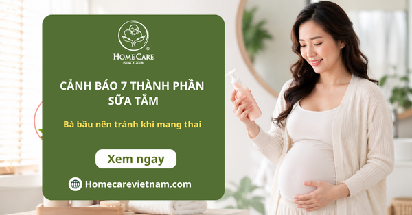 Cảnh báo 7 thành phần sữa tắm bà bầu nên tránh khi mang thai
