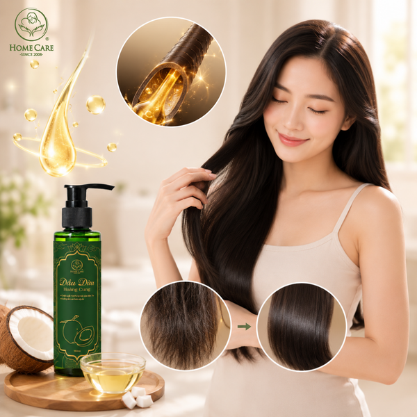 Phục hồi tóc khô xơ và chẻ ngọn từ sâu bên trong