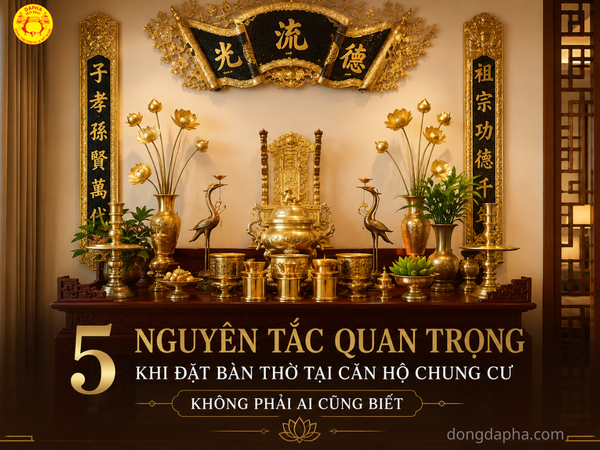5 Nguyên Tắc Quan Trọng Khi Đặt Bàn Thờ Tại Căn Hộ Chung Cư Không Phải Ai Cũng Biết