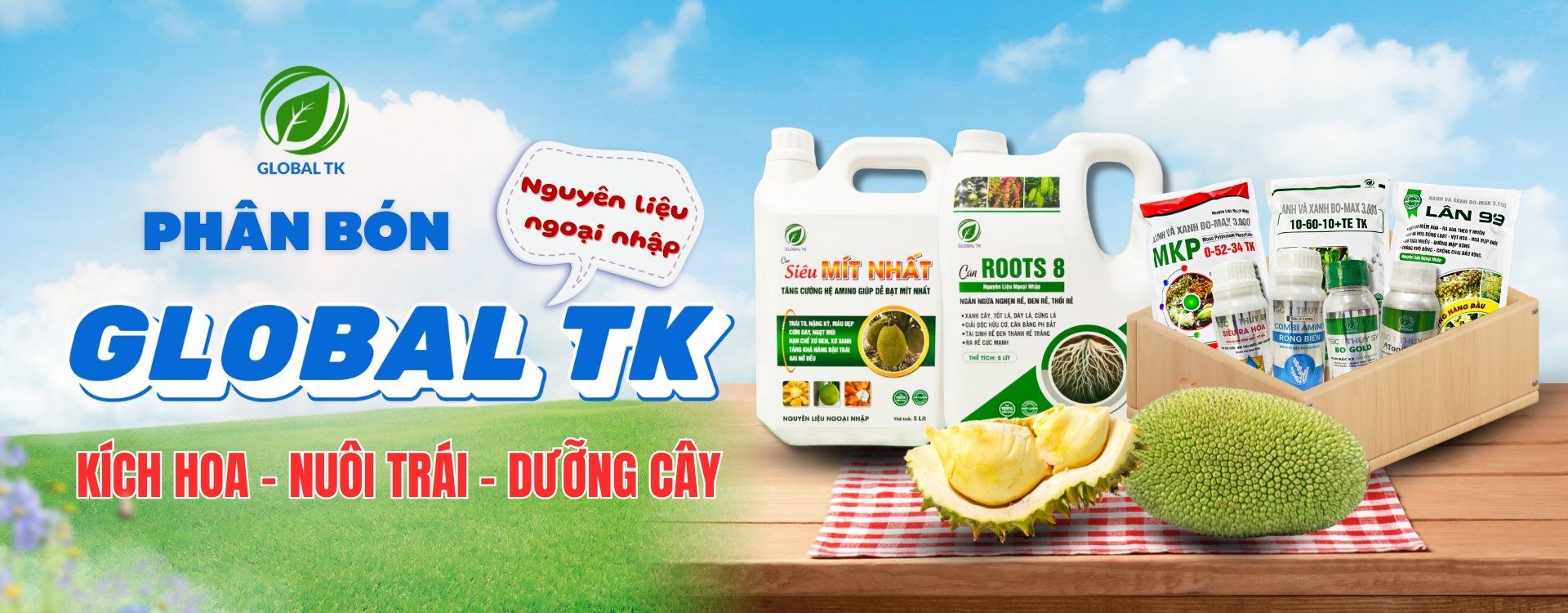 Phân bón Global TK - Dinh Dưỡng Toàn Diện Cho Cây Trồng.