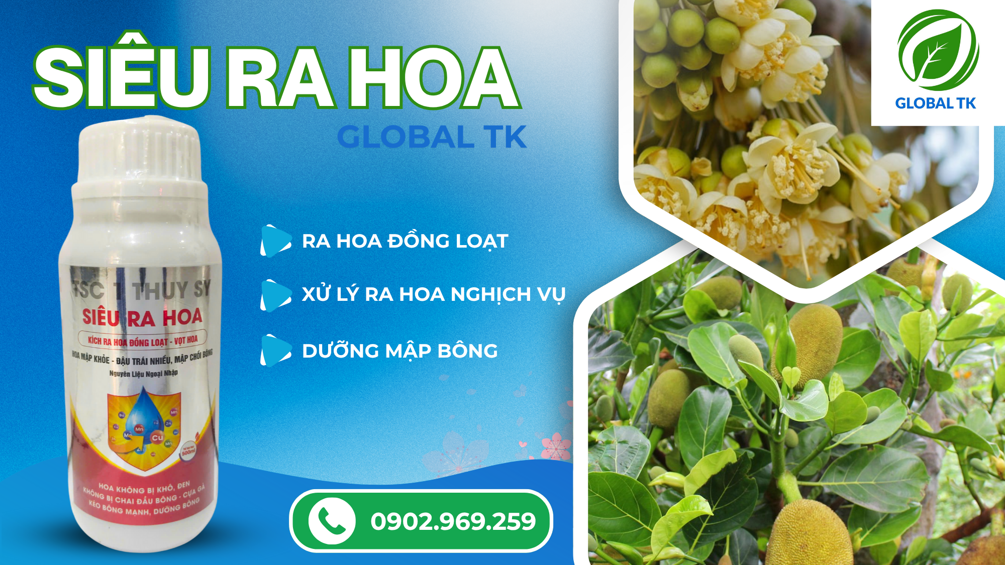 SIÊU RA HOA Global TK - Kích Ra Hoa Đồng Loạt, Xử Lý Ra Hoa Nghịch Vụ