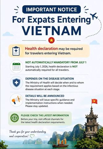 Important Notice for Travelers To Viet Nam