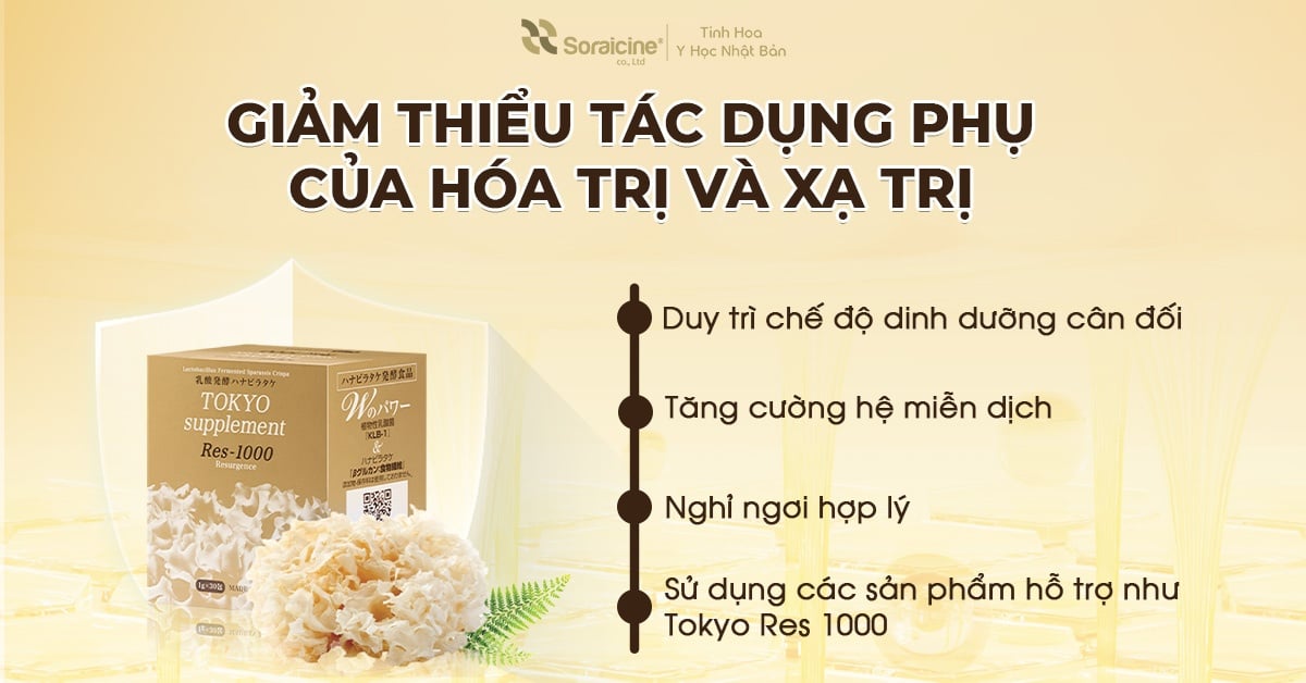 Giảm thiểu tác dụng phụ của hóa & xạ trị - Giải pháp khoa học giúp người bệnh vững vàng điều trị