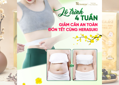 Lộ trình 4 tuần: Giảm cân an toàn đón Tết cùng Herasuki