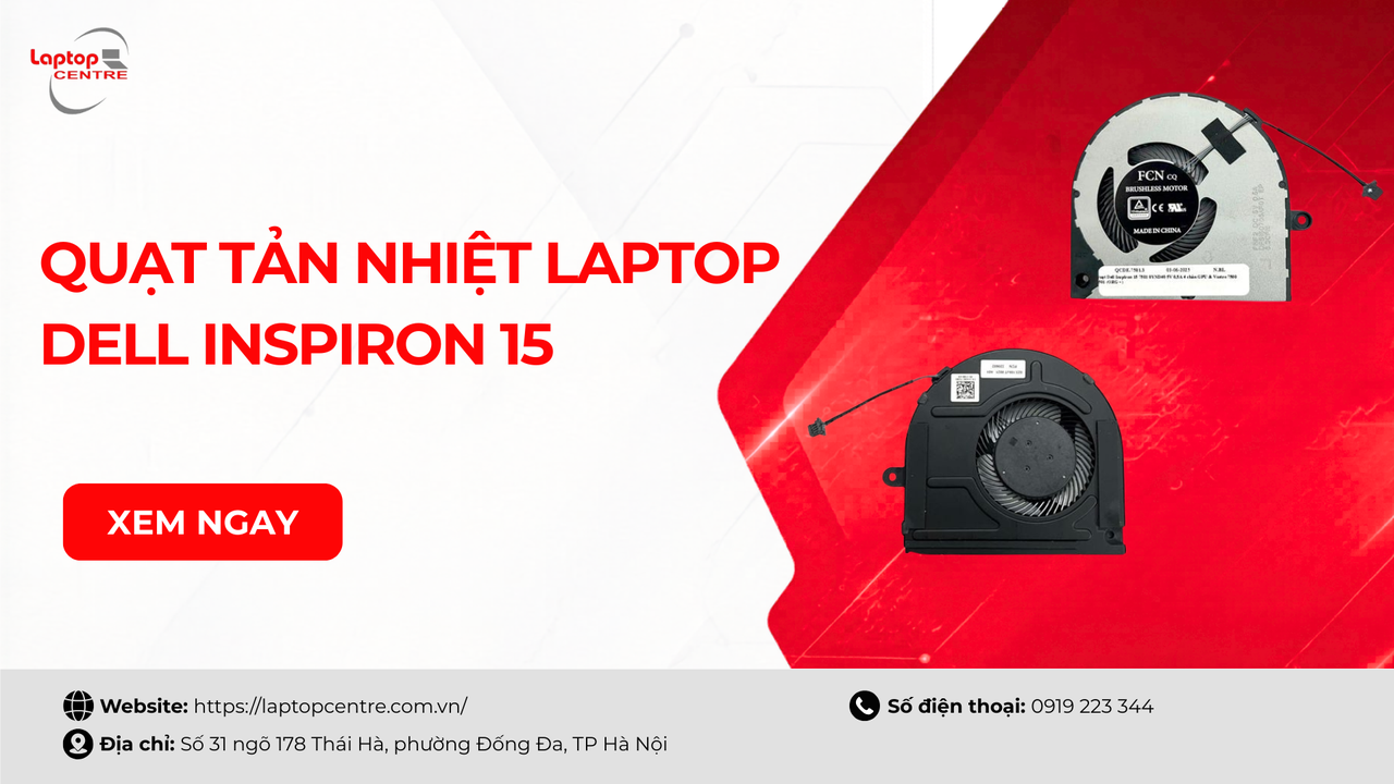 Quạt tản nhiệt laptop dell inspiron 15 5V 0,5A 4 chân GPU