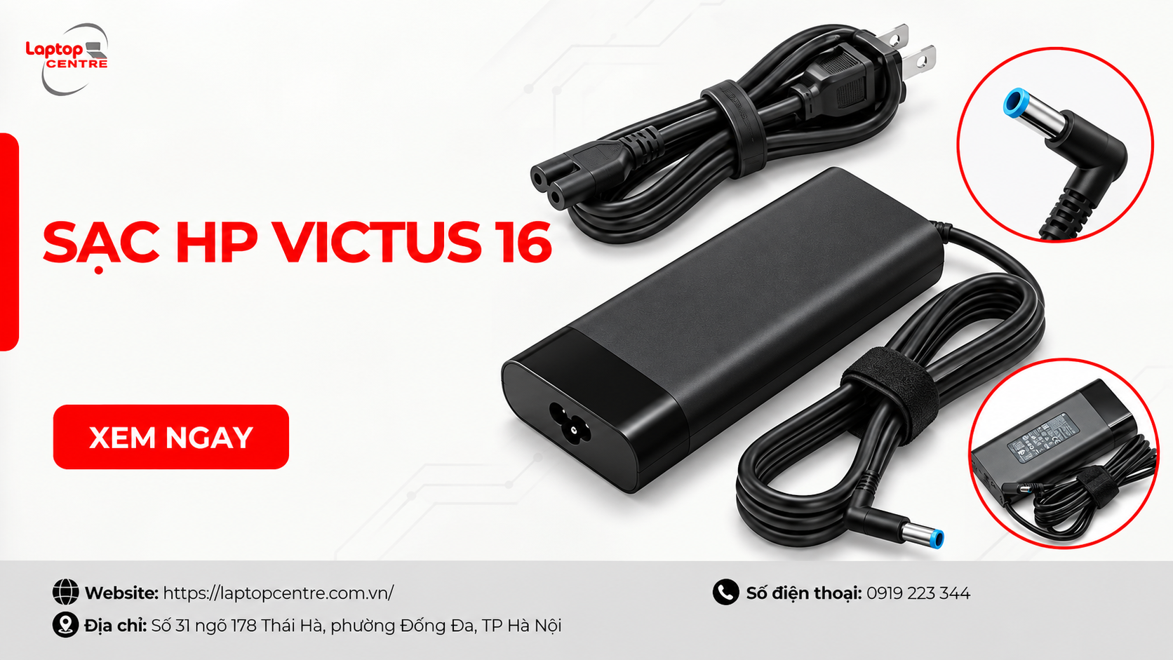 Giá sạc HP Victus 16 chính hãng và cách chọn công suất chuẩn