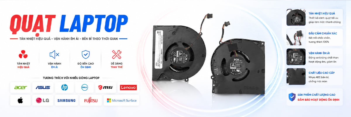 QUẠT TẢN NHIỆT LAPTOP