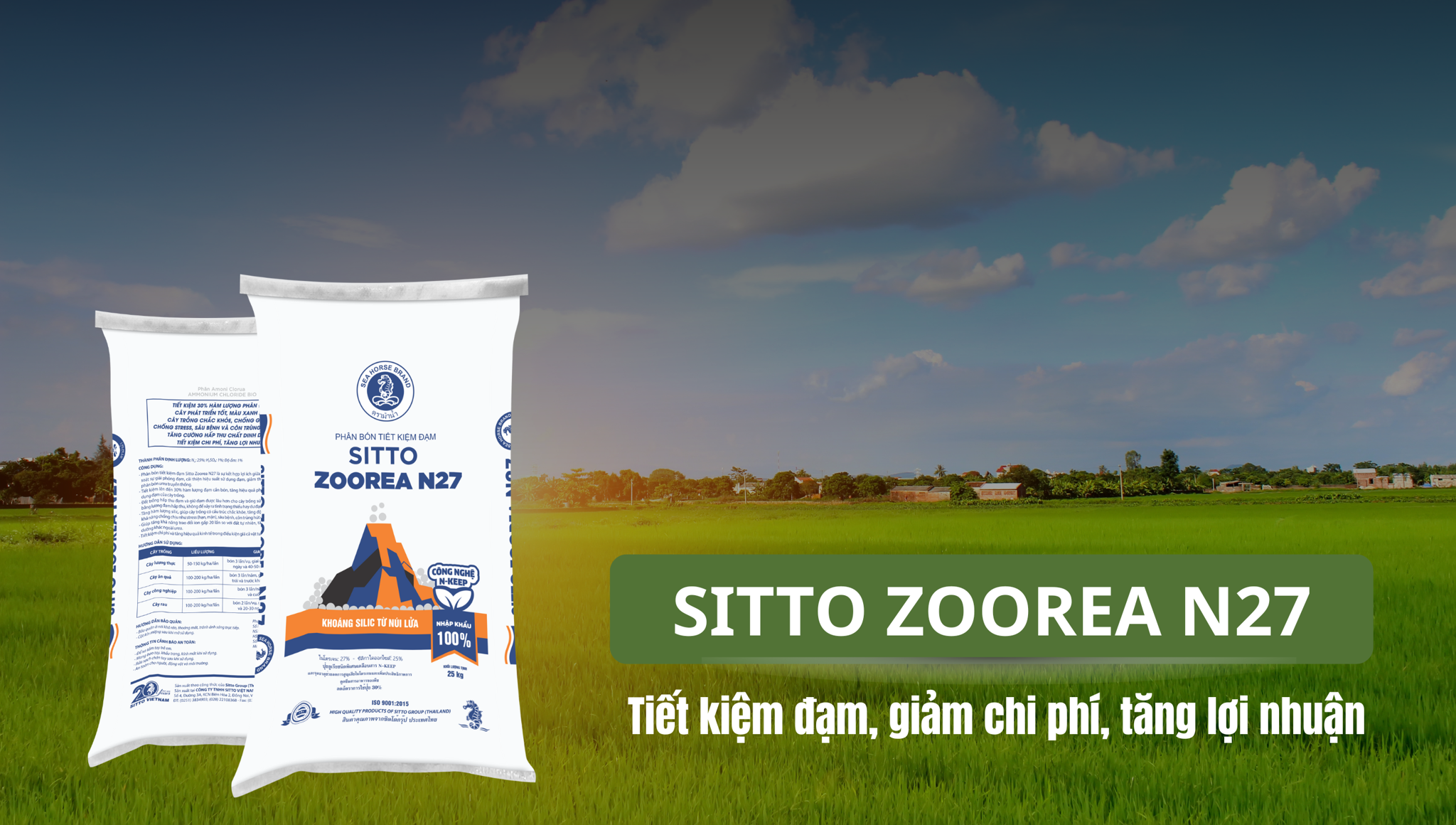 Phân bón Zoorea thế hệ mới giúp nhà nông tiết kiệm, mùa vụ bền vững với công nghệ tiết kiệm đạm N27