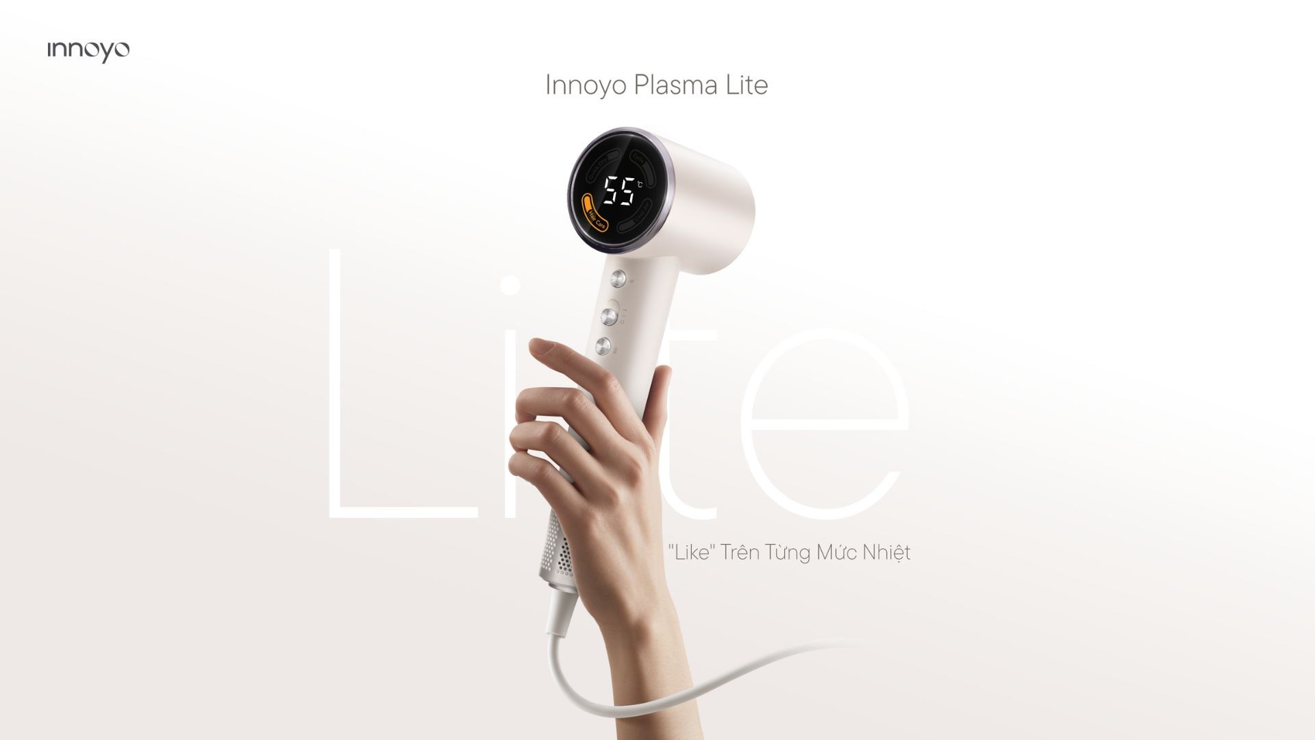 Máy Sấy Tóc Innoyo Plasma Lite - Sấy Nhanh, Dưỡng Tóc Chuẩn Mực