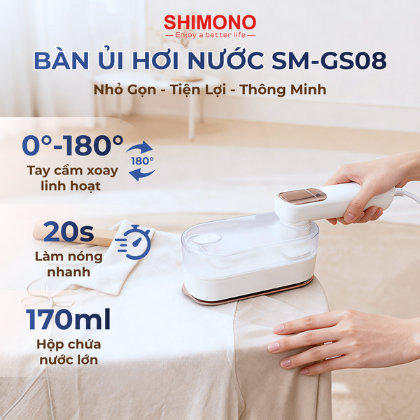 Bàn ủi hơi nước Shimono SM-GS08
