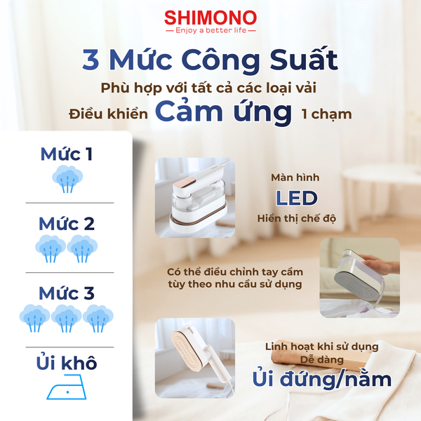 Bàn ủi hơi nước Shimono SM-GS08