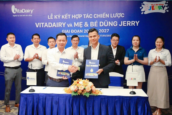 VITADAIRY VÀ HỆ THỐNG JERRY SHOP KÝ KẾT HỢP TÁC CHIẾN LƯỢC TRIỆU ĐÔ