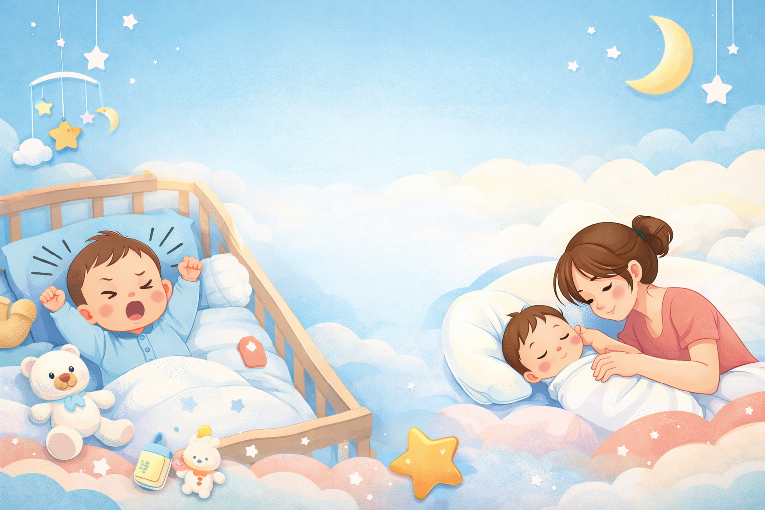 Bé hay giật mình khi ngủ có sao không? Nguyên nhân và cách khắc phục mẹ cần biết