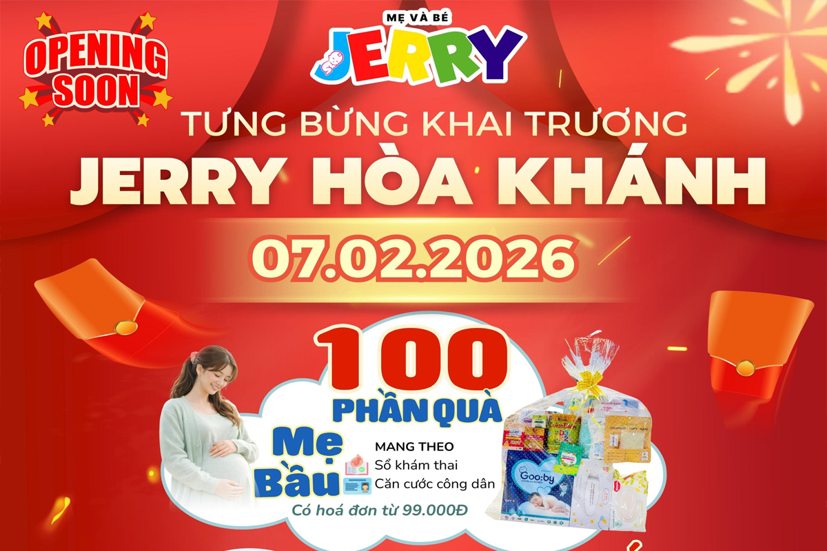🚨 KHAI TRƯƠNG BÙNG NỔ!!! JERRY HÒA KHÁNH CHÍNH THỨC ĐỔ BỘ - QUÀ TẶNG NGẬP TRÀN – DEAL SỐC KHÔNG TƯỞNG