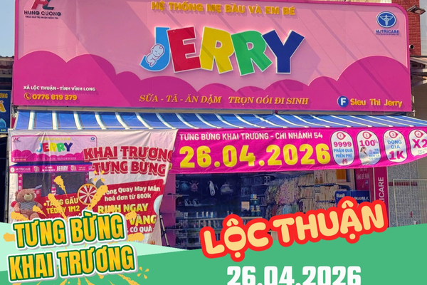 🎉 JERRY LỘC THUẬN TƯNG BỪNG KHAI TRƯƠNG – COMMENT NGAY 3 SỐ, CƠ HỘI RINH XE ĐIỆN!