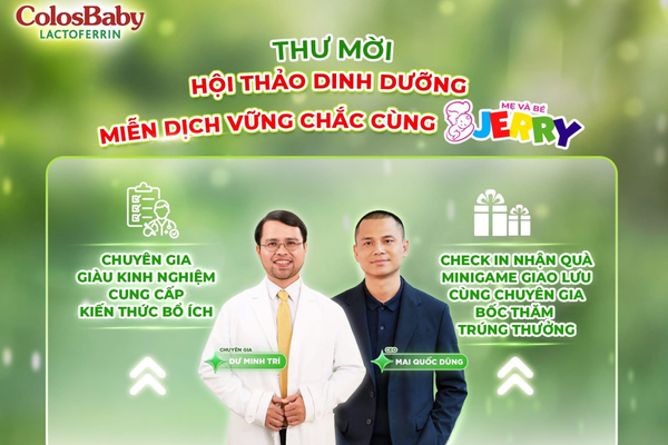 🎉 HỘI THẢO MIỄN DỊCH MẸ & BÉ 2026 CHÍNH THỨC CÓ MẶT TẠI JERRY ĐỒNG KHỞI 🎉